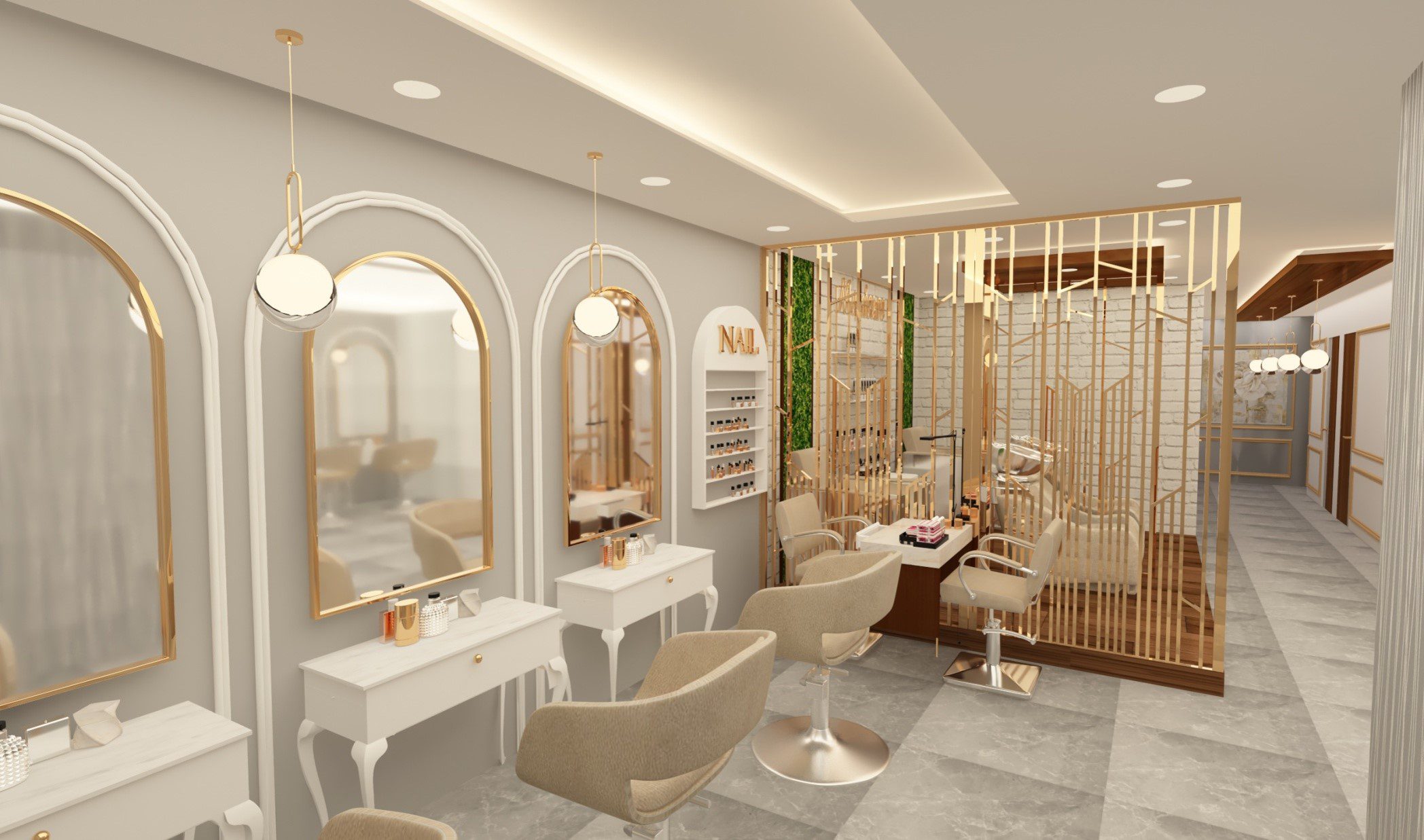 Luxury beauty salon interior designers in Delhi NCR