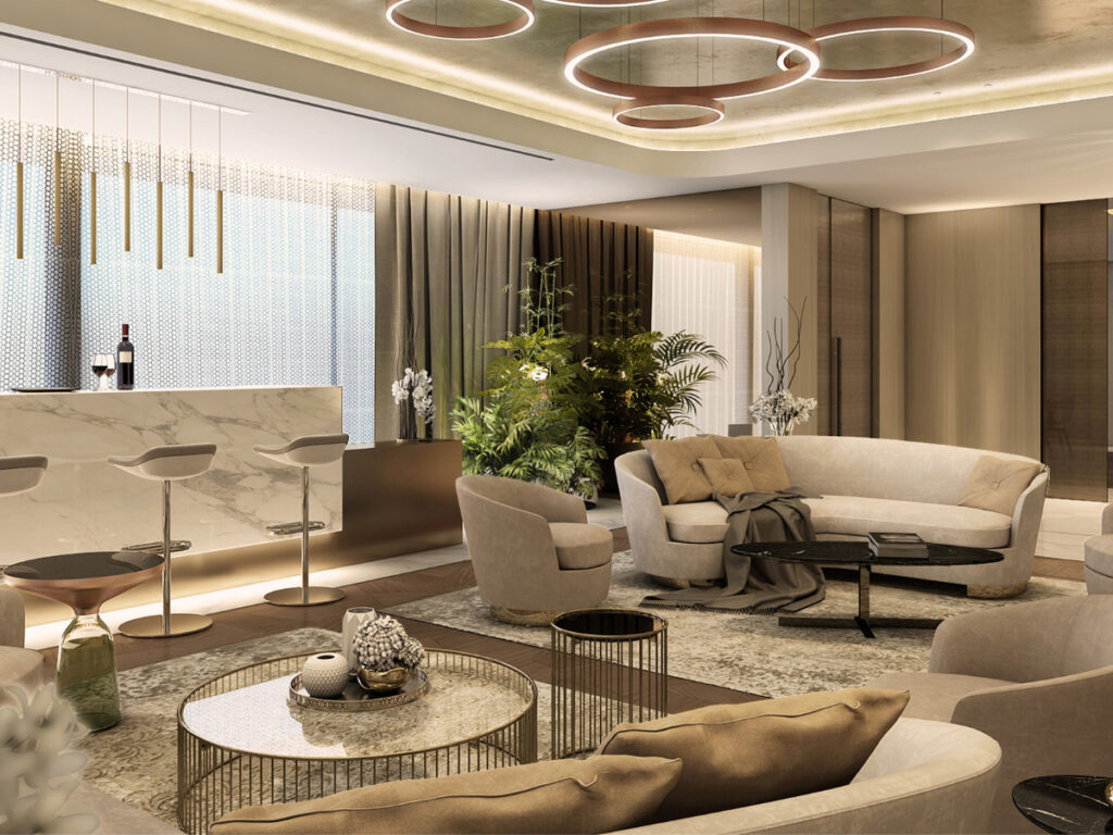 Residential interior design enhancing functionality and comfort