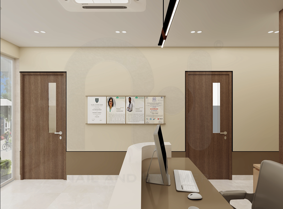 Commercial interior design project showcasing contractor craftsmanship
