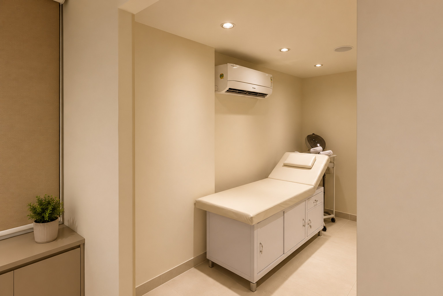 Clnz Salon hair wash station interior design by Nail and Hammer