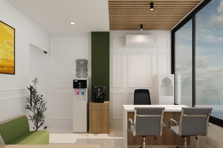 Dr. Amit Dental Clinic consultation room interior design by Nail and Hammer
