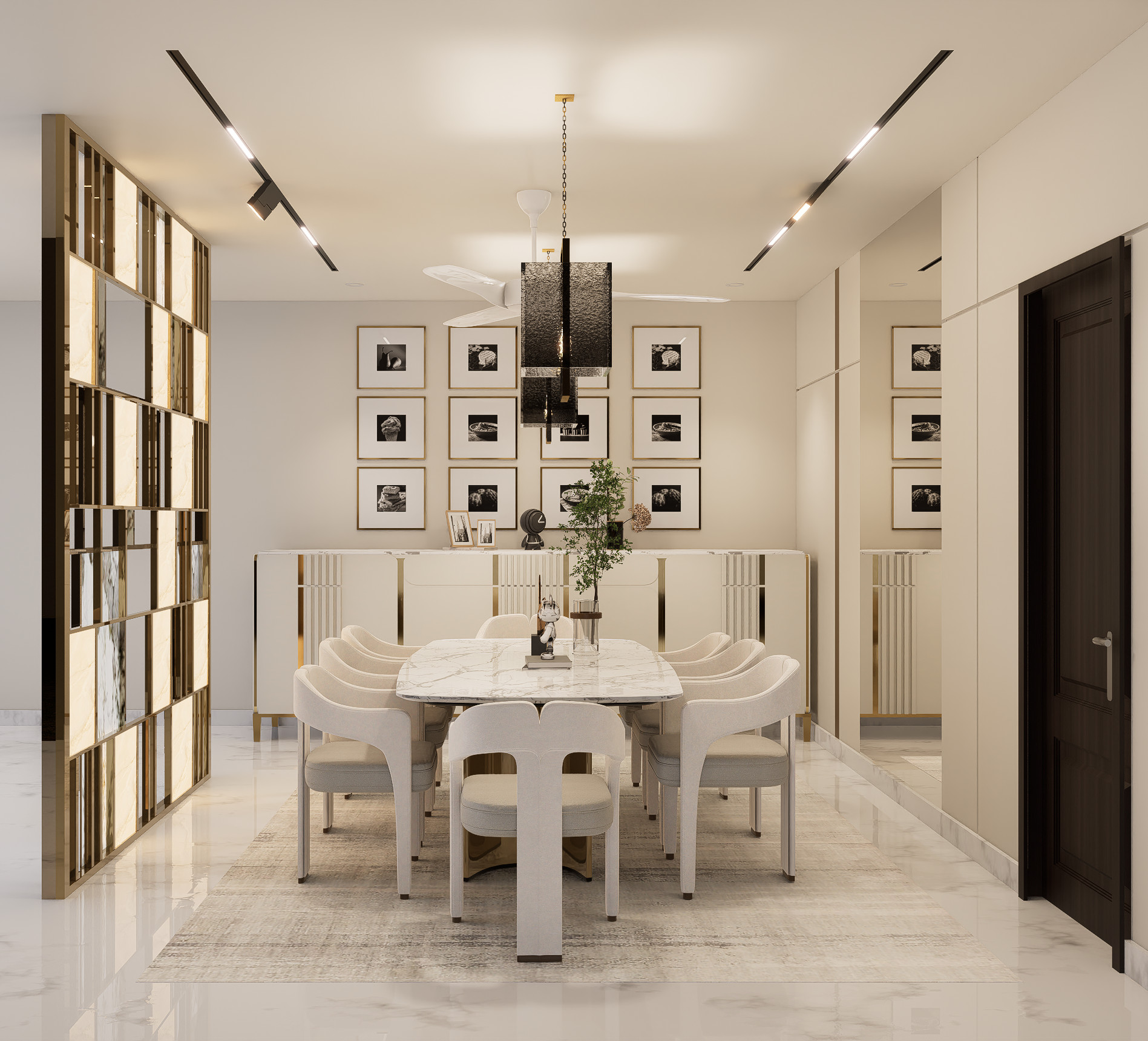 Trump Tower Interior Design 3D Dining Room