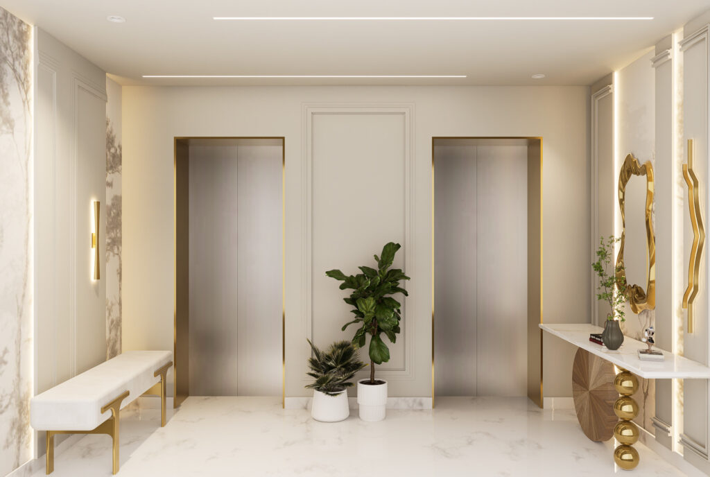 Residential entrance foyer interior design by Nail and Hammer