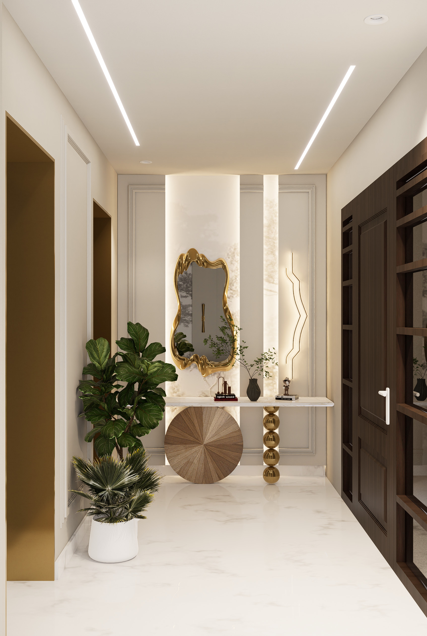 Trump Tower Interior Design 3D Entrance View 2