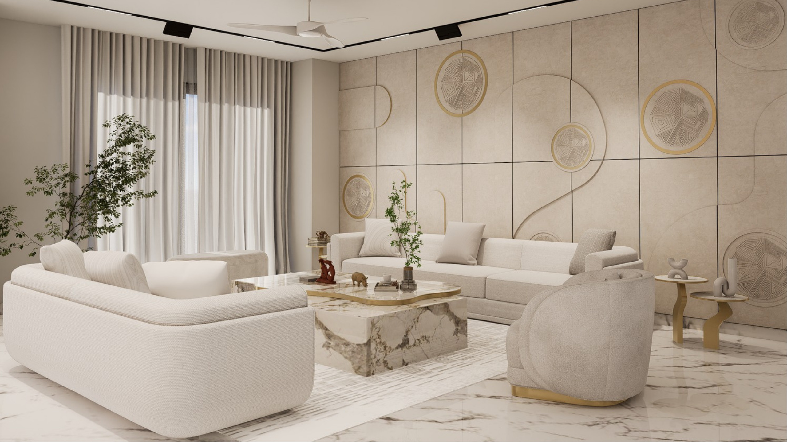 Trump Tower Living Area Interior Design
